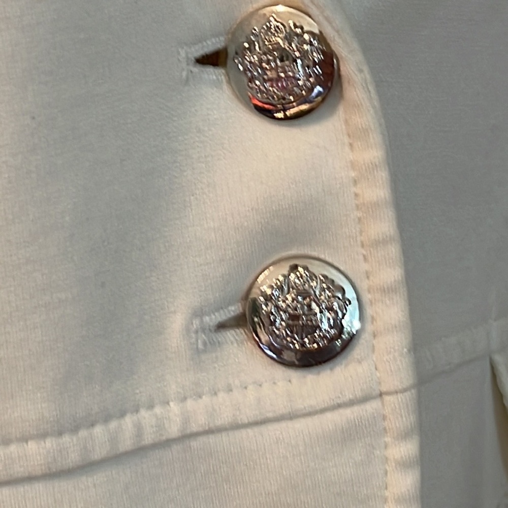 Whbm Cream Winter White Button Down Blazer - image 6